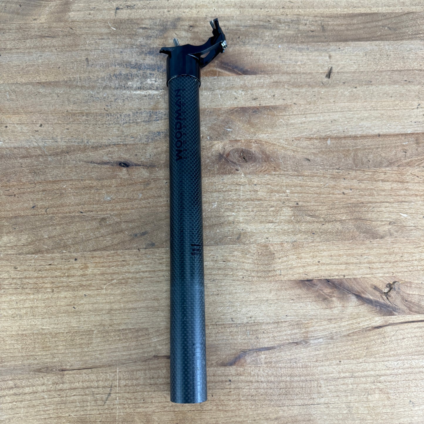 Woodman Carbo DX Carbon 31.6mm x 350mm 25mm Setback Bike Seatpost 155g