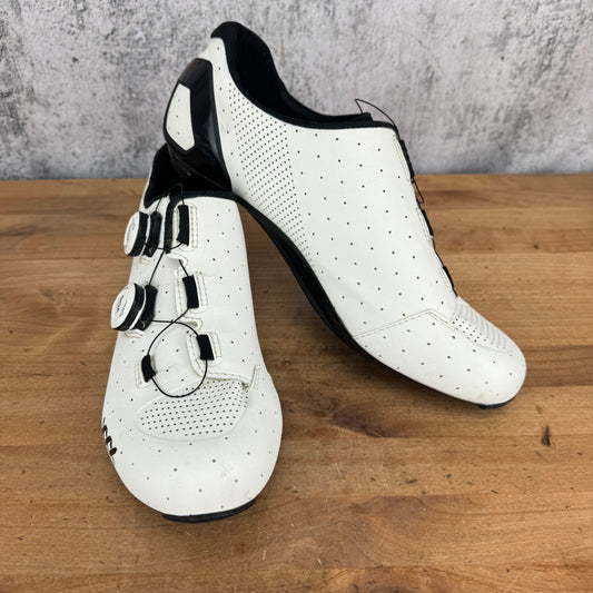 Worn Once! Bontrager XXX RD EU 43 US 10 BOA Dial White Cycling Shoes 560g