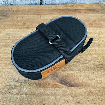 New! Arundel Tubi Cordura  Compact Storage Saddle Seat Bag Black 120g