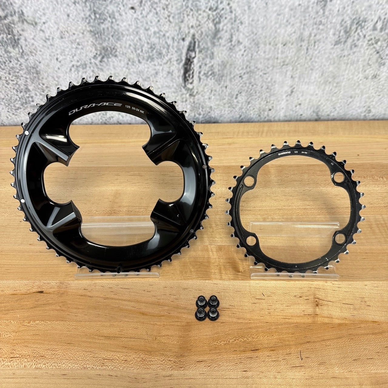 Shimano Dura-Ace R9200 50/34t 12-Speed 107BCD 4-Bolt Bike Chainring Set 148g