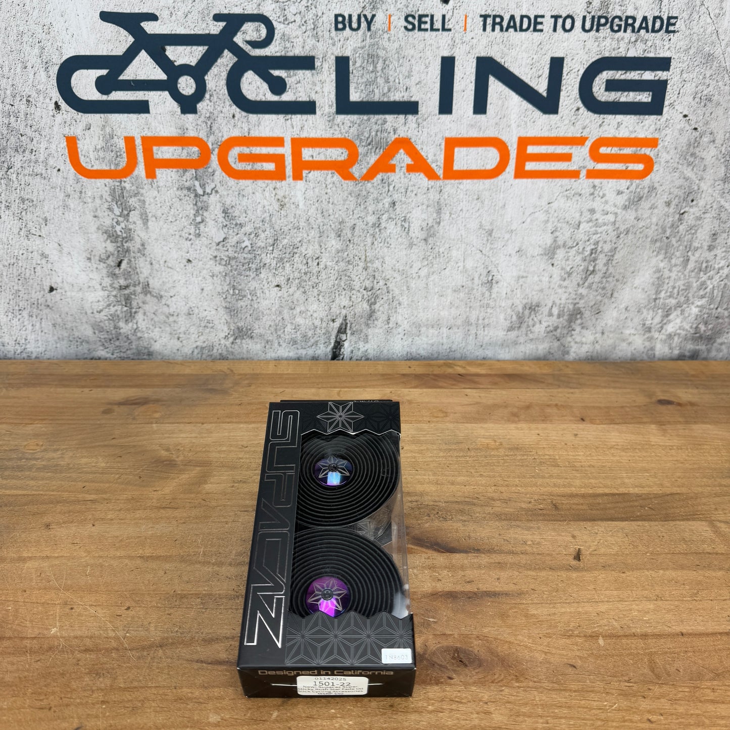New! Supacaz Super Sticky Kush Star Fade Oil Slick Handlebar Bar Tape MSRP $50