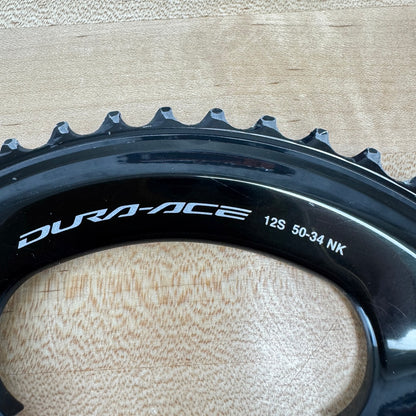 Shimano Dura-Ace R9200 50/34t 12-Speed 107BCD 4-Bolt Bike Chainring Set 148g