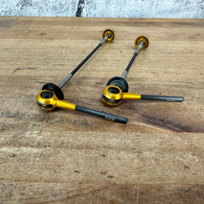 Tune U20 Carbon Titanium 100/130mm Gold Quick Release Skewers 27g