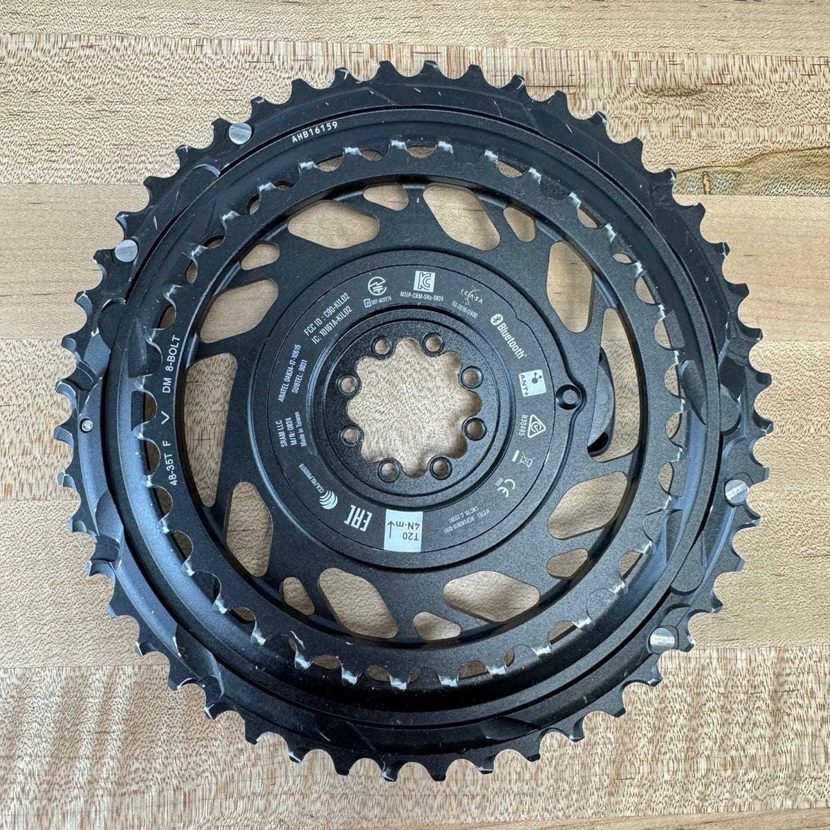 SRAM Red AXS D1 Quarq Power Meter 48/35t 8-Bolt 12-Speed Bike Chainring Set 273g — photo 5 of 5