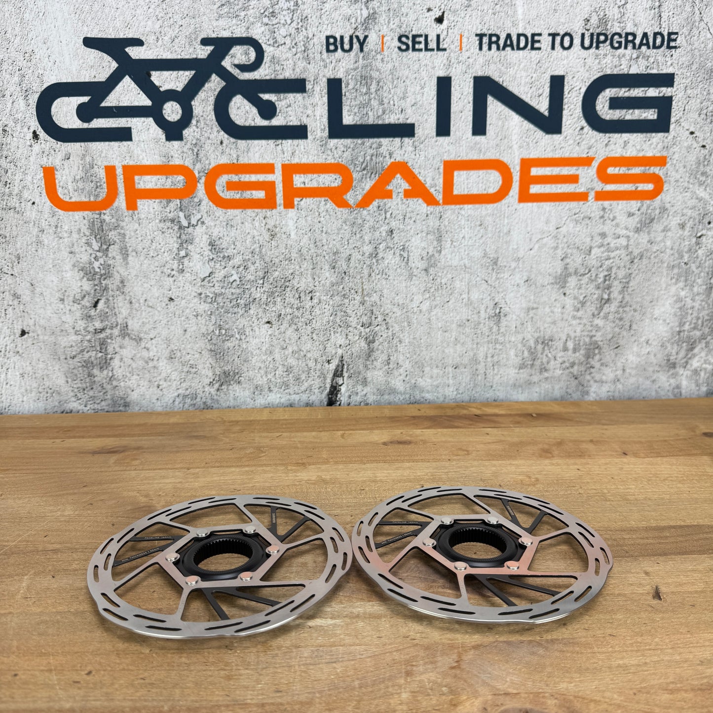 New! SRAM Paceline Center Mount 160mm Pair Bike Brake Rotors 323g MSRP $100