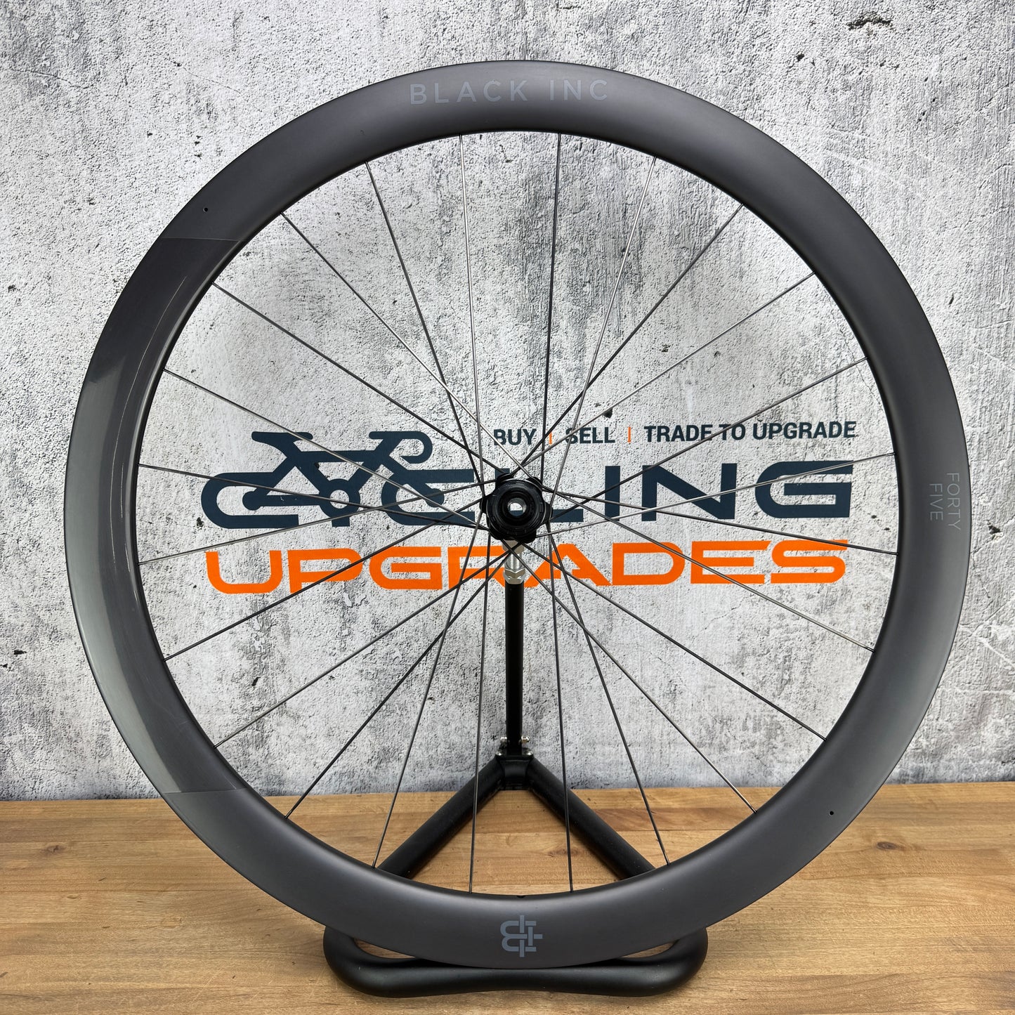 Black Inc Forty Five Carbon Disc Brake Tubeless Wheelset 700c 1588g CeramicSpeed