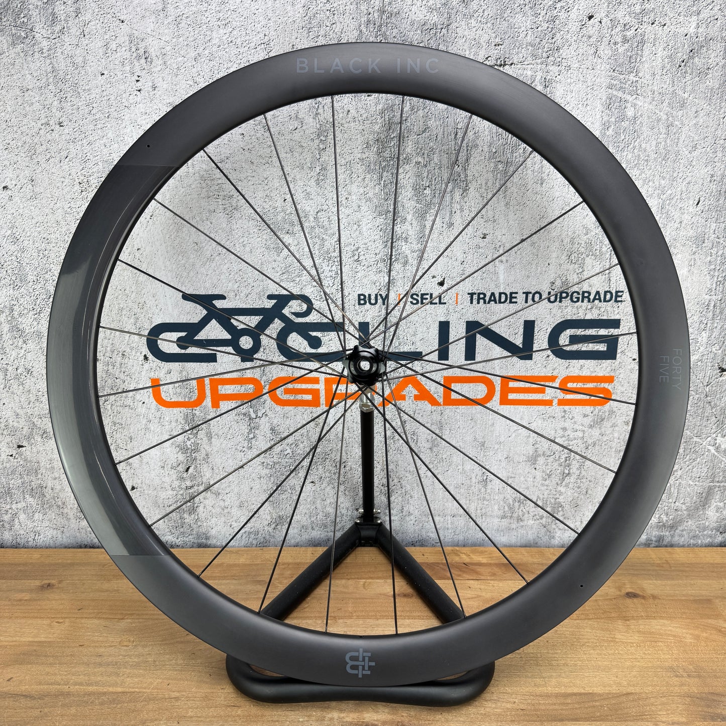 Black Inc Forty Five Carbon Disc Brake Tubeless Wheelset 700c 1588g CeramicSpeed