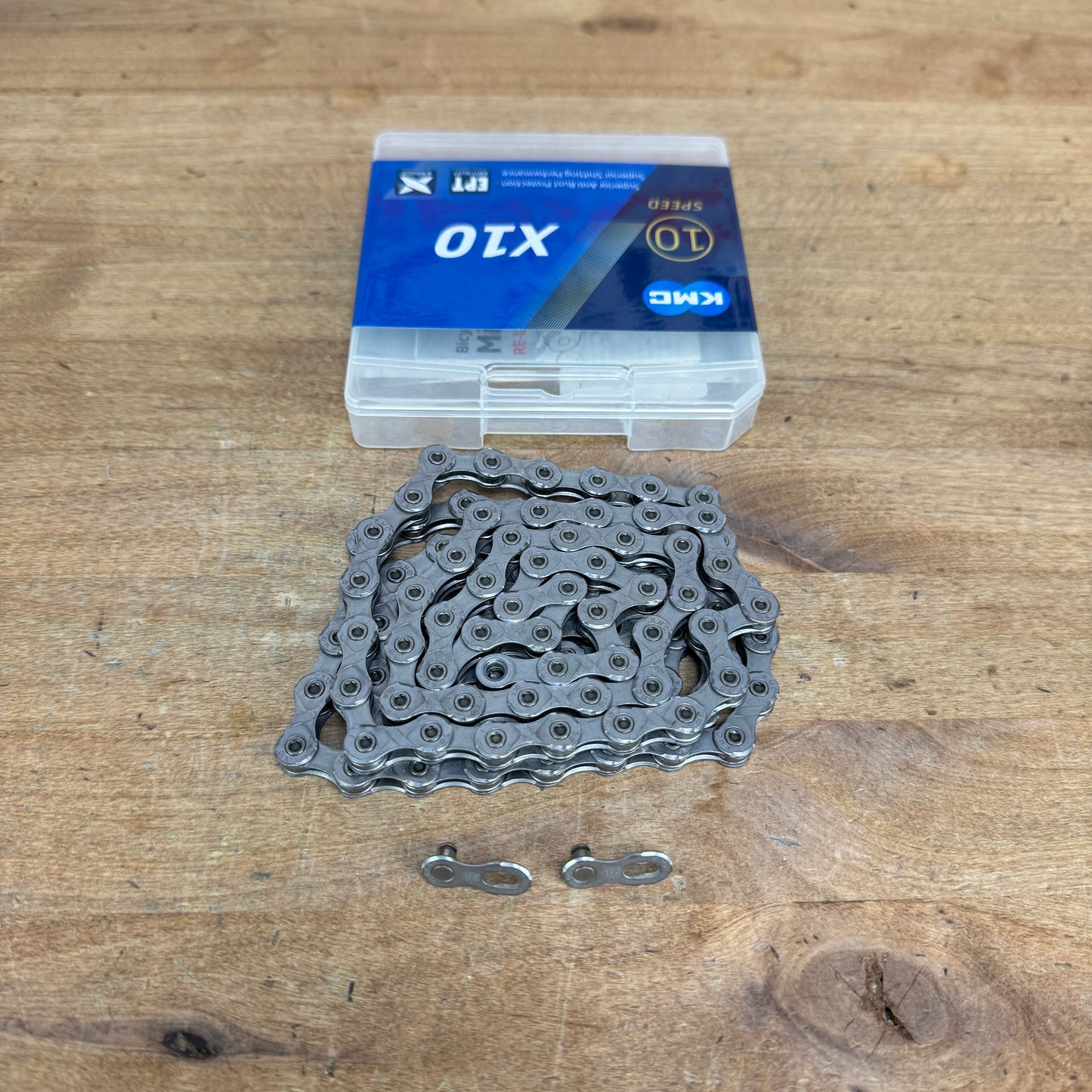 New! KMC X10 116 Links 10-Speed Silver Bike Chain w/ Missing Link MSRP $55