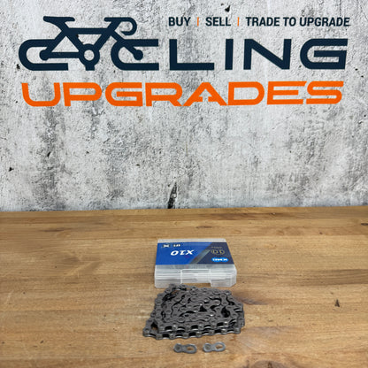 New! KMC X10 116 Links 10-Speed Silver Bike Chain w/ Missing Link MSRP $55