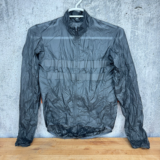 Rapha Brevet Flyweight Wind Men's Small Long Sleeve Carbon Grey Cycling Jacket