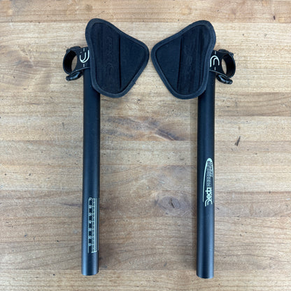 Deda Elementi Parabolica Zero Rise 31.8mm Alloy Clip-On Aero Extensions 380g