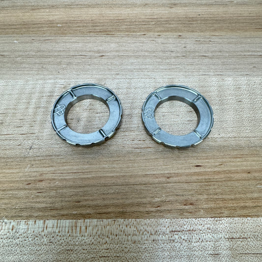 Light Use! Josh Ogle Design Center Lock Titanium Lockring Set