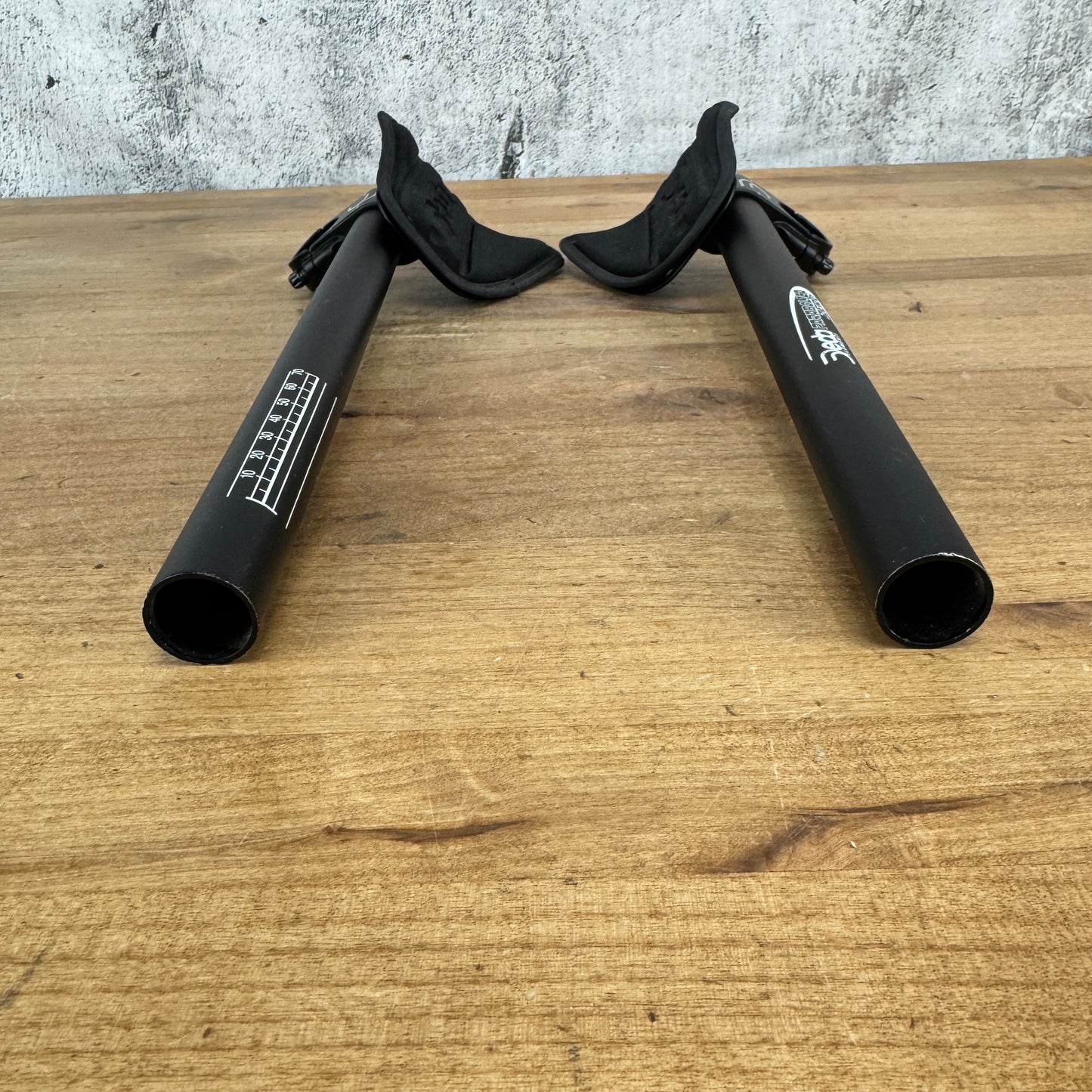 Deda Elementi Parabolica Zero Rise 31.8mm Alloy Clip-On Aero Extensions 380g