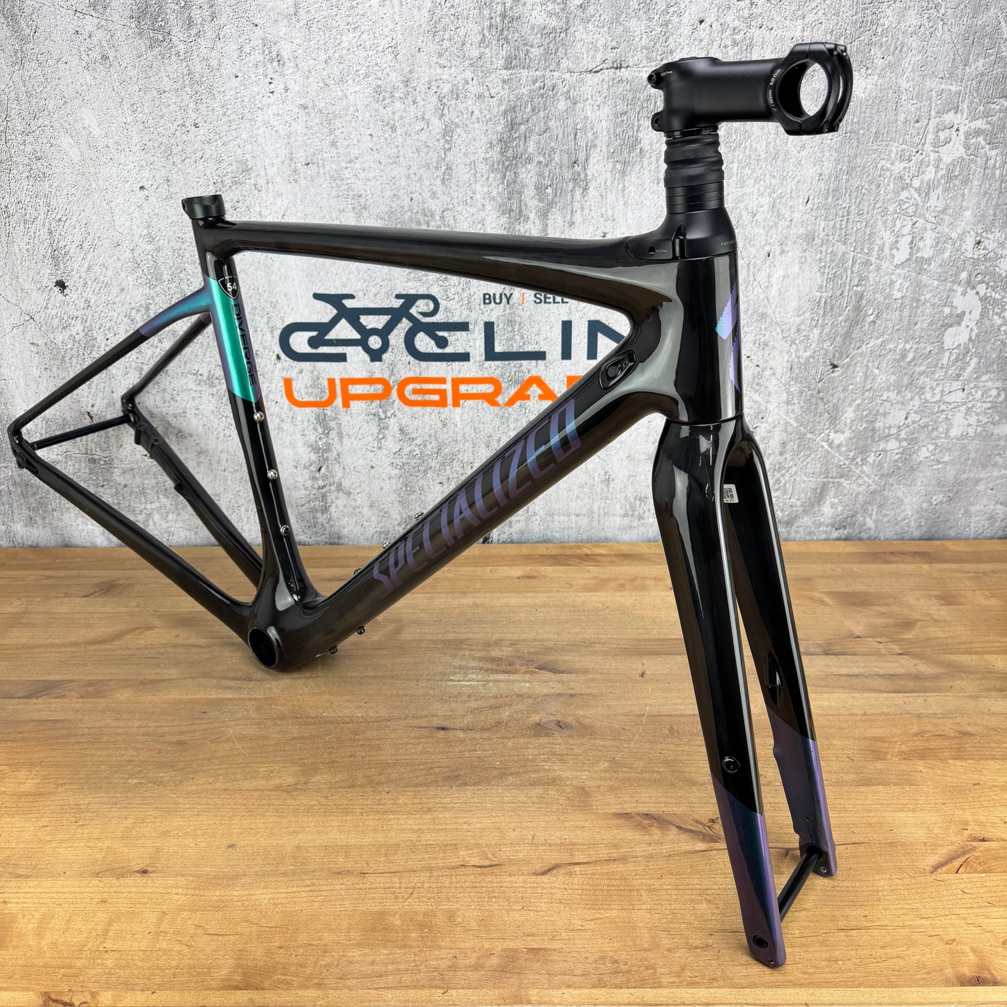 Low Mile! 2019 Specialized Diverge 54cm 9R Carbon Disc Frameset Future Shock 1.0