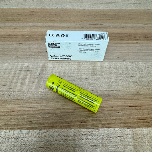 New! Bookman Urban Visibility Volume 800 Extra Battery MSRP $29