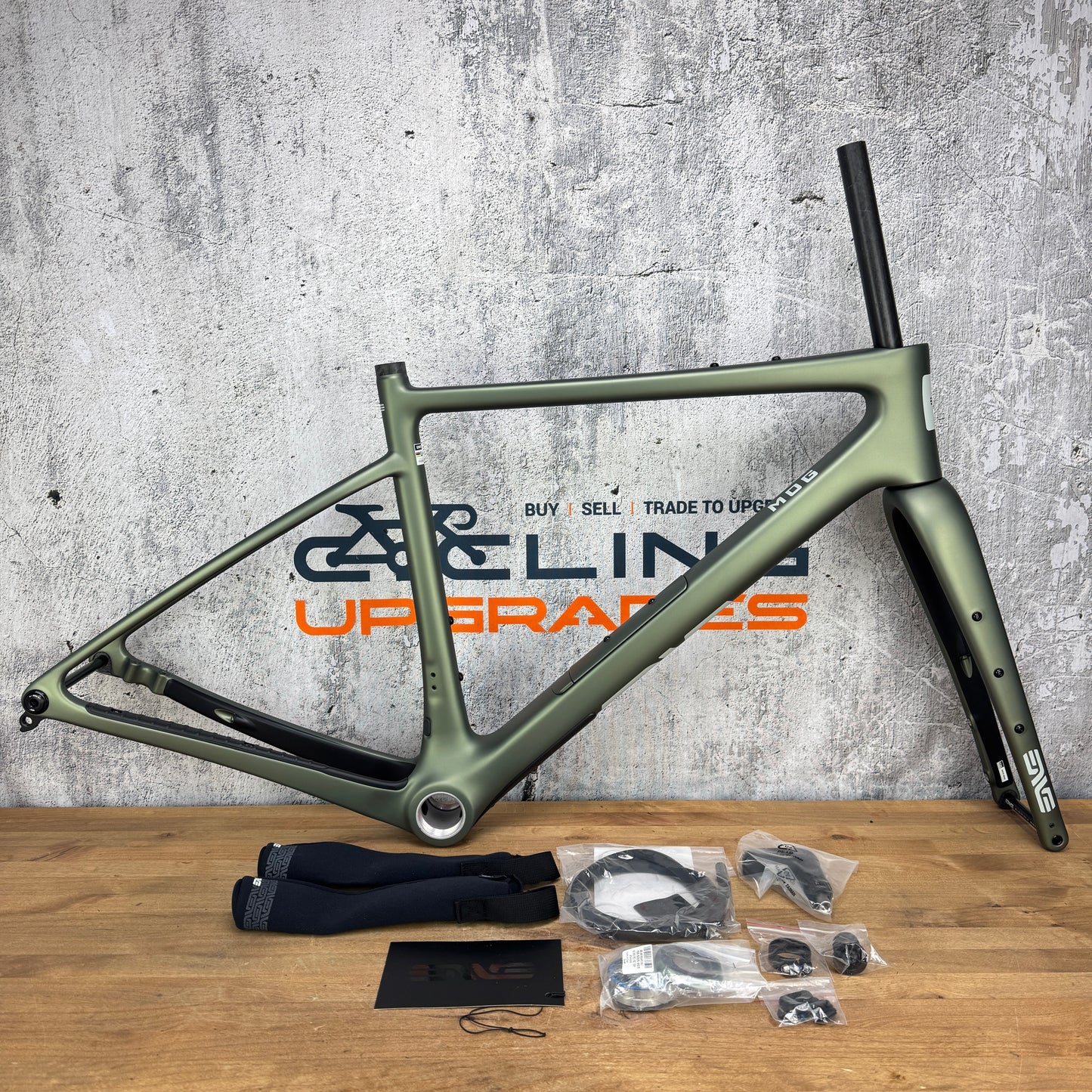 New! 2025 Enve Mog Topo Green 54cm Carbon Gravel Bike Frameset 700c