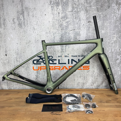 New! 2025 Enve Mog Topo Green 54cm Carbon Gravel Bike Frameset 700c