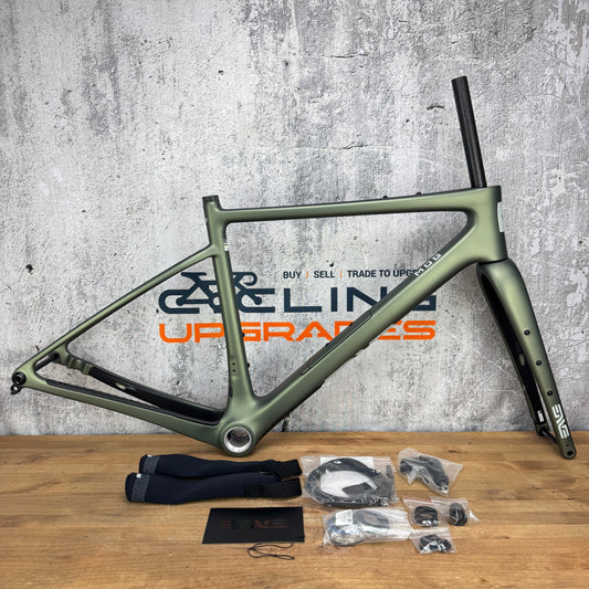 New! 2025 Enve Mog Topo Green 54cm Carbon Gravel Bike Frameset 700c