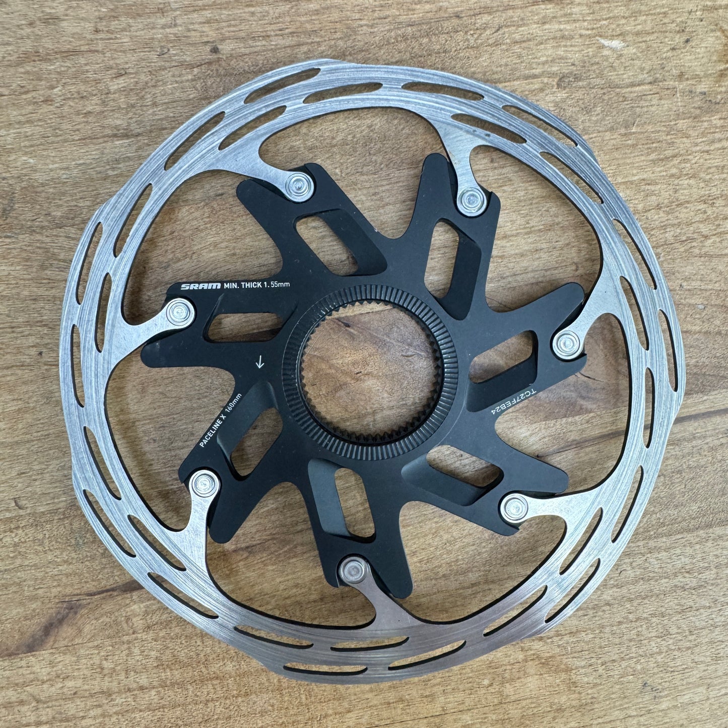 SRAM Paceline X Center Lock 160mm Disc Brake Rotor w/ Lockring 129g