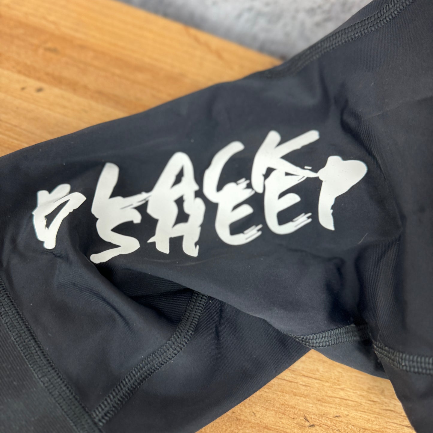 Black Sheep Essentials LTD Men's Medium Black/White Cycling Bib Shorts