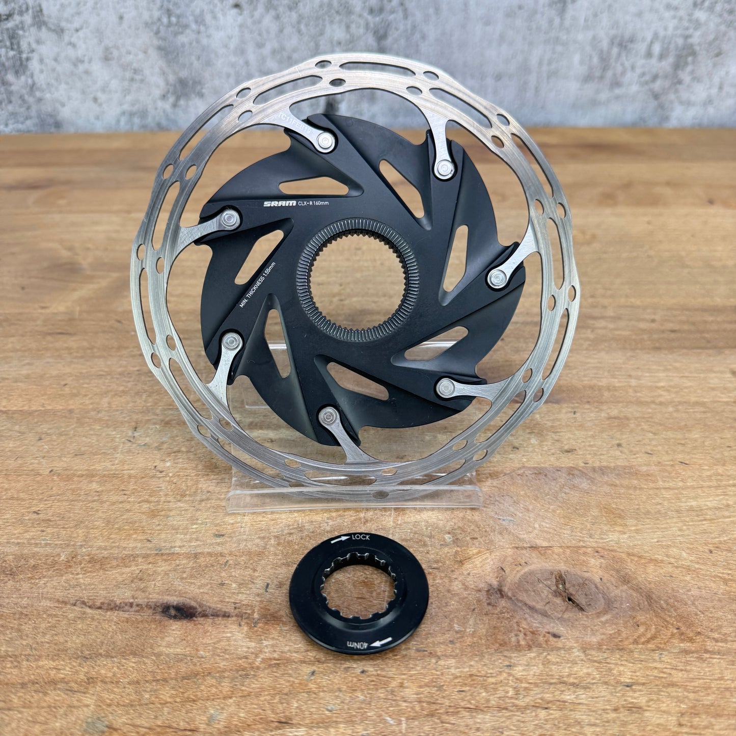 SRAM CLX-R Centerline Center Lock 160mm Disc Brake Rotor w/ Lockring 128g