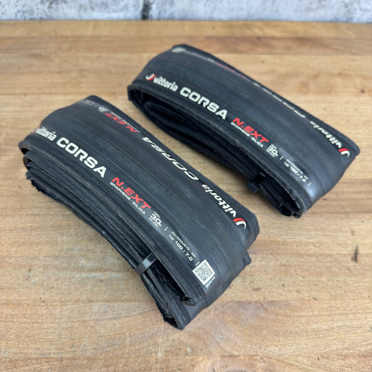 Pair Vittoria Corsa N.EXT 700c x 30mm Clincher Road Bike Tires