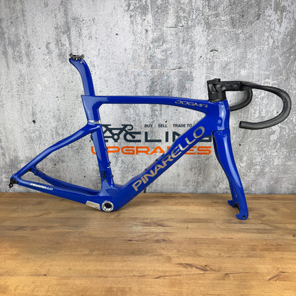 2022 Pinarello Dogma F Size 51.5 Carbon Disc Brake Frameset 700c Blue 2208g