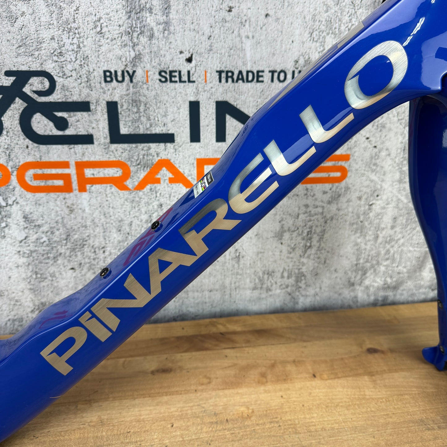 2022 Pinarello Dogma F Size 51.5 Carbon Disc Brake Frameset 700c Blue 2208g