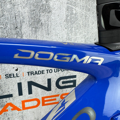 2022 Pinarello Dogma F Size 51.5 Carbon Disc Brake Frameset 700c Blue 2208g