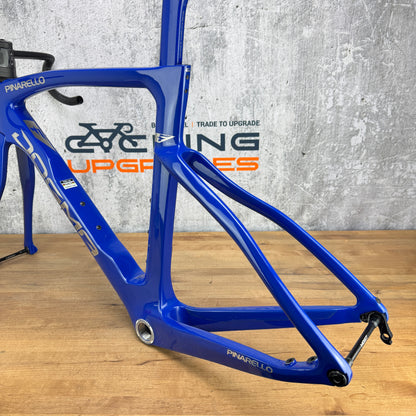 2022 Pinarello Dogma F Size 51.5 Carbon Disc Brake Frameset 700c Blue 2208g