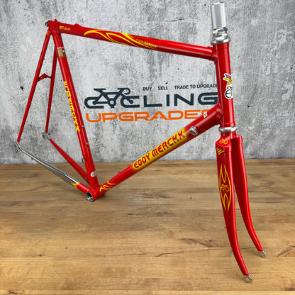 Eddy Merckx MX Leader Lugged Steel 59cm Rim Brake Frameset Columbus MXL MAX