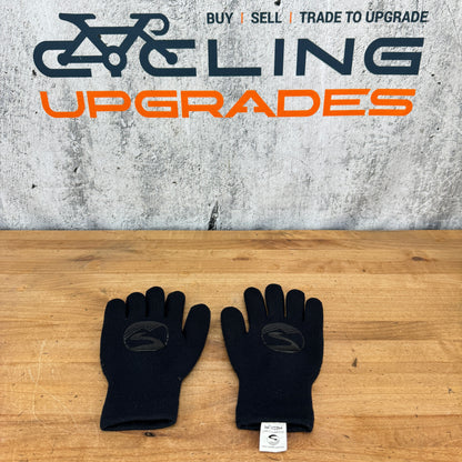 Worn Once! Showers Pass Crosspoint Knit Waterproof Medium Black Cycling Gloves