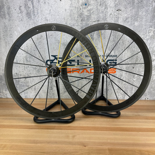 New! Lightweight Meilenstein Obermayer Schwarz Carbon Tubular Wheelset Rim Brake