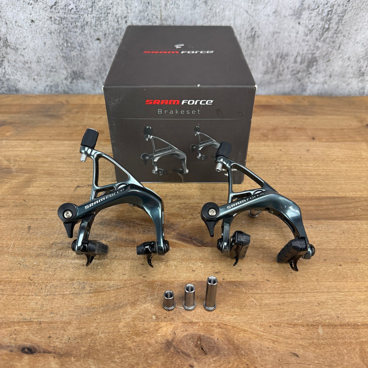 New! SRAM Force Front & Rear Set Center Mount Rim Brake Calipers 279g MSRP $148