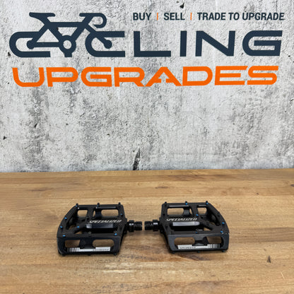 Low Mile! Specialized Bennies Alloy Platform Black MTB Bike Pedals 436g