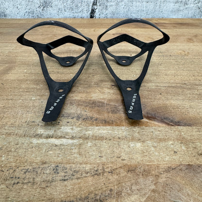 Low Mile! Serfas Vendetta Carbon Pair Bike Water Bottle Cages 28g