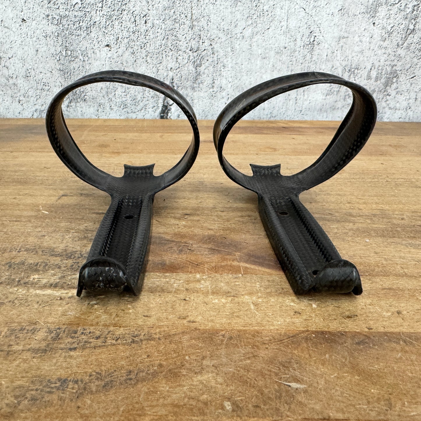 Vintage! Pair Campagnolo Record Carbon Bike Water Bottle Cages 40g
