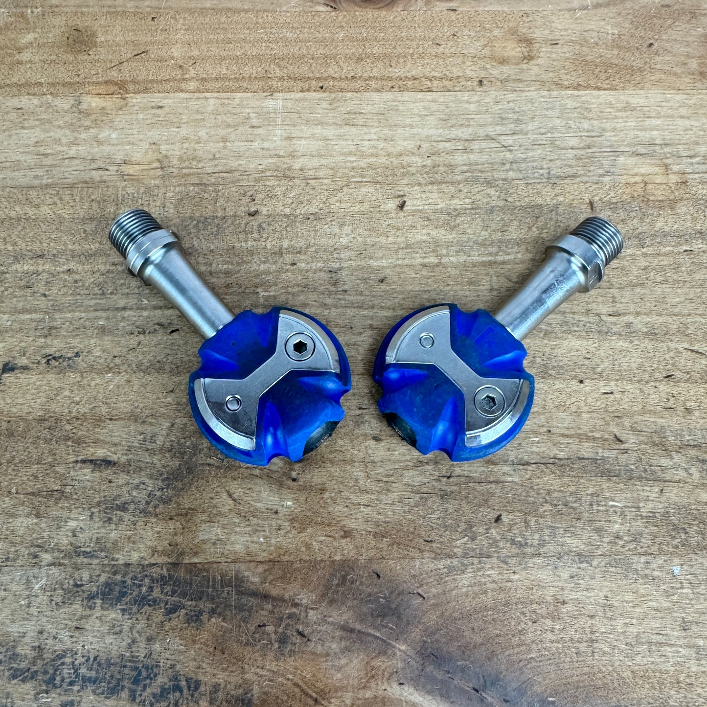 Speedplay Zero Stainless Steel Blue Road Bike Clipless Pedals 211g