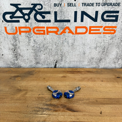 Speedplay Zero Stainless Steel Blue Road Bike Clipless Pedals 211g