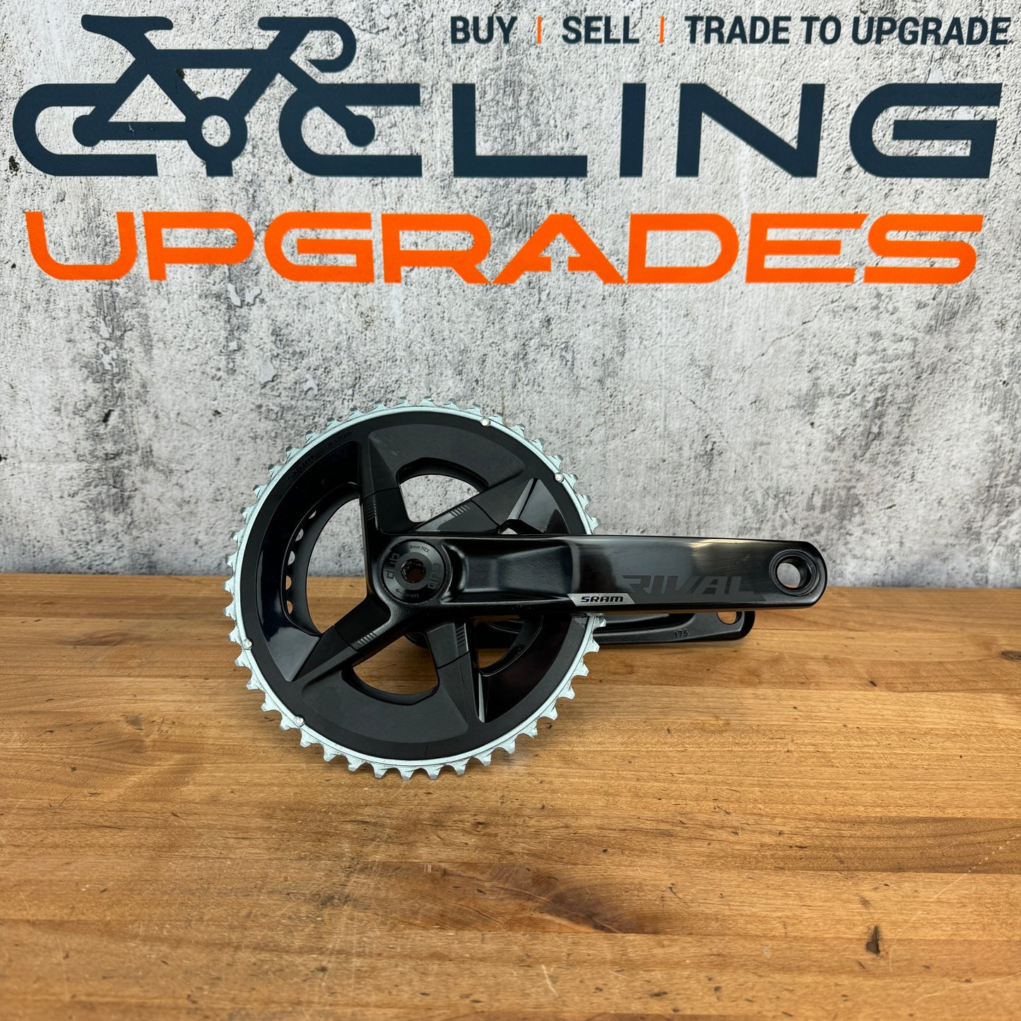 Low Mile! SRAM Rival AXS 46/33t 12-Speed 175mm Alloy Crankset DUB Spindle