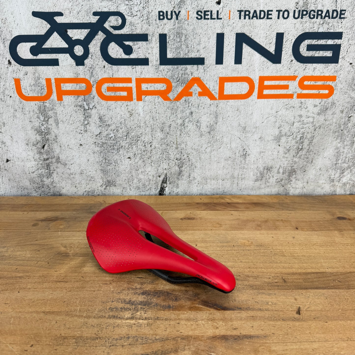 Low Mile! Specialized S-Works Power Arc 143mm 7x9mm Carbon Rails Red Saddle 146g