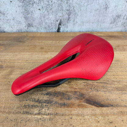 Low Mile! Specialized S-Works Power Arc 143mm 7x9mm Carbon Rails Red Saddle 146g