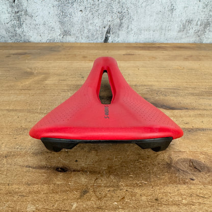 Low Mile! Specialized S-Works Power Arc 143mm 7x9mm Carbon Rails Red Saddle 146g