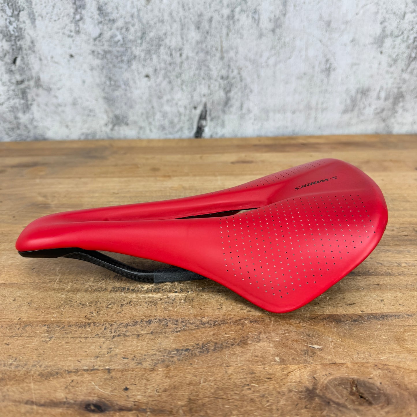 Low Mile! Specialized S-Works Power Arc 143mm 7x9mm Carbon Rails Red Saddle 146g