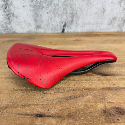 Low Mile! Specialized S-Works Power Arc 143mm 7x9mm Carbon Rails Red Saddle 146g