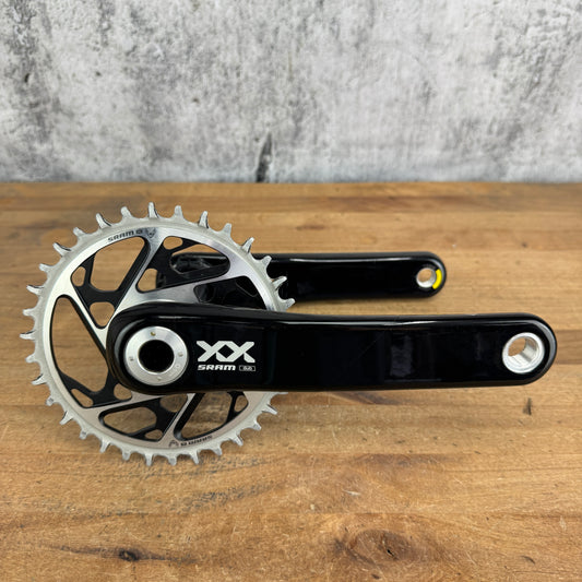 Low Mile! SRAM XX SL Transmission 175mm DUB Wide Carbon Crankset 485g