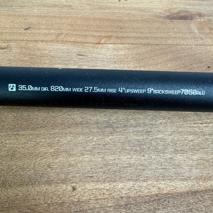 Bontrager Line Alloy 35mm Center 760mm Width 27.5mm Rise MTB Flat Handlebar 299g