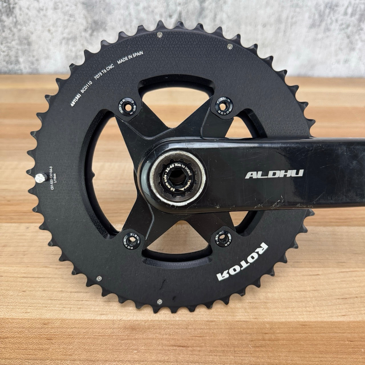 Rotor Aldhu ピスト チネリ leader chinelli Rotor Aldhu Carbon OCP 175mm 30mm Spindle 48/35t Bike Crankset