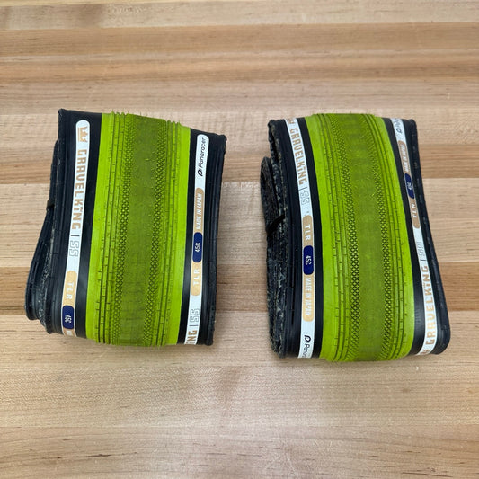 Low Mile! Panaracer Gravel King SS TLR 700c x 45mm Green Limited Edition Tires