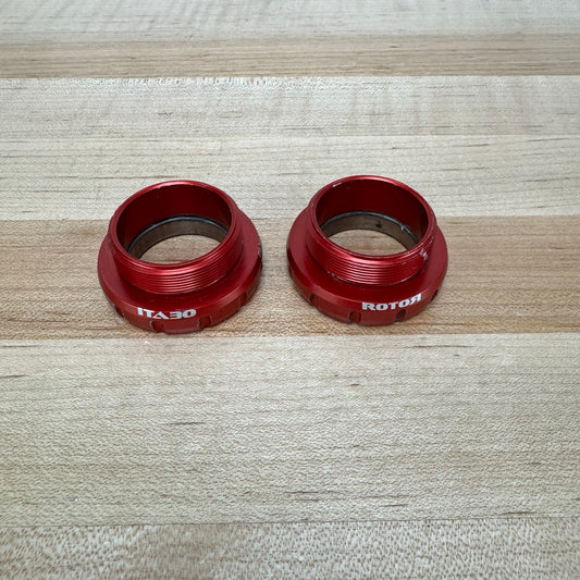 Rotor Ceramic ITA Italian Threaded for 30mm Spindles Red Bike Bottom Bracket 75g